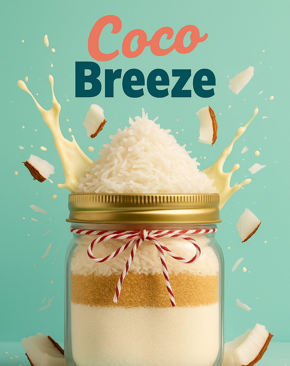 Bocal Coco Breeze – Cookies ou Muffins à la noix de coco