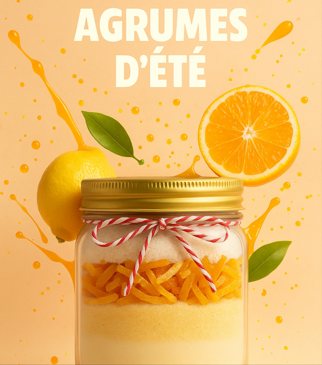 Kit pour préparation pour Muffins ou Cookies aux Agrumes d’Été | Gamme Fruitée d’Été