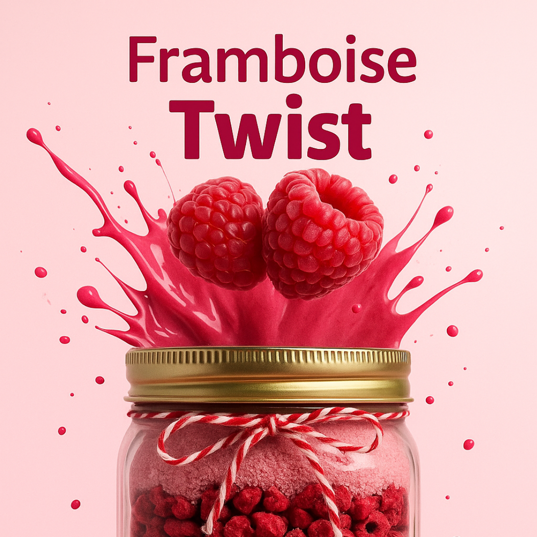bocal muffins framboises