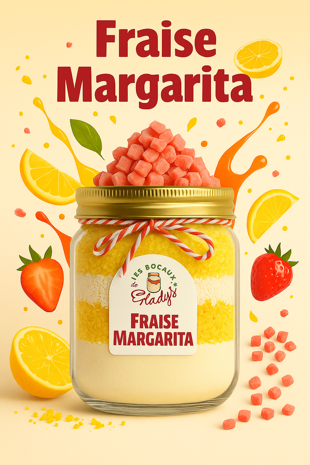 Kit à Muffins ou Cookies Fraise Citron – Margarita | Gamme Fruitée d’Été