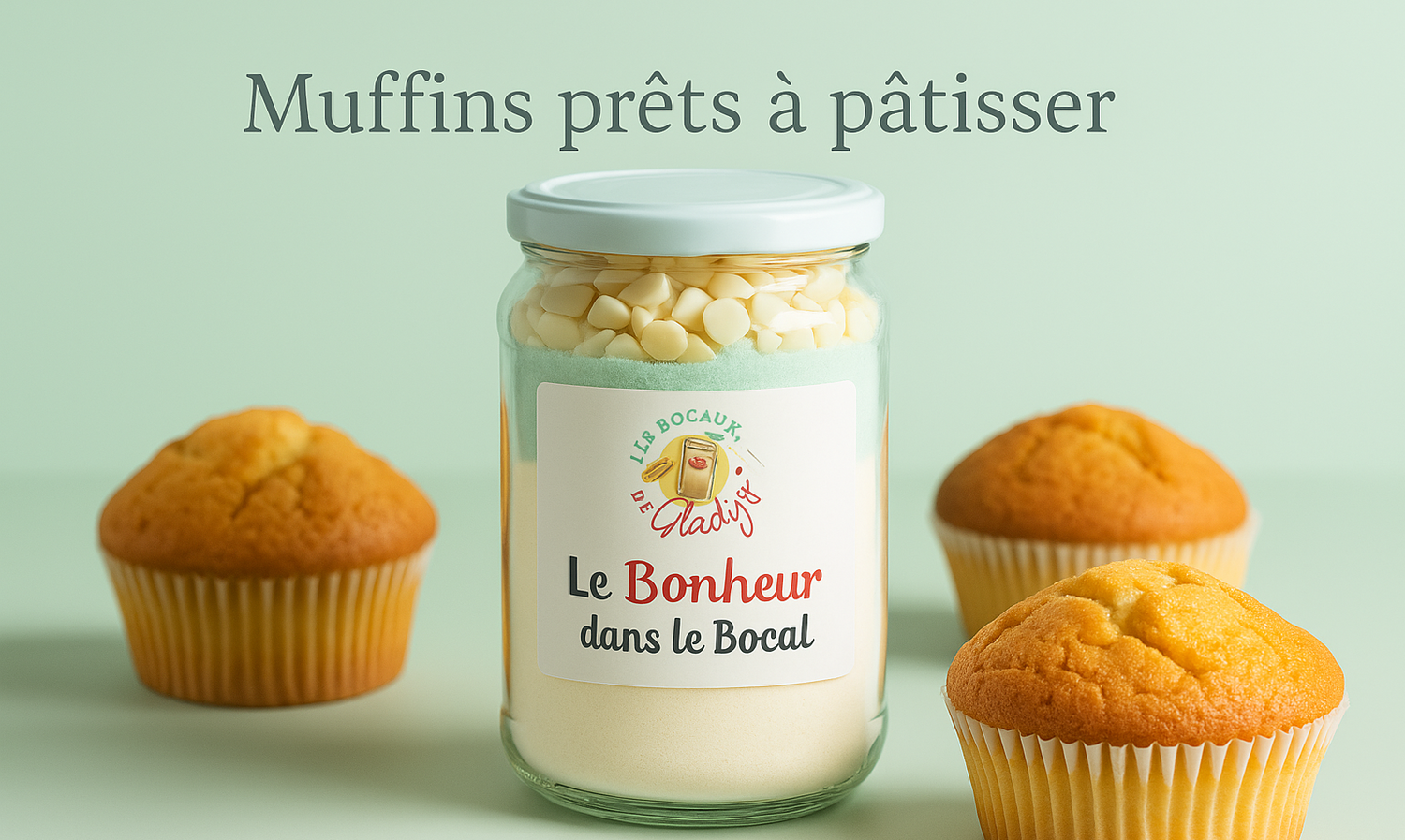 Muffins prêts à pâtisser maison – Bocaux gourmands
