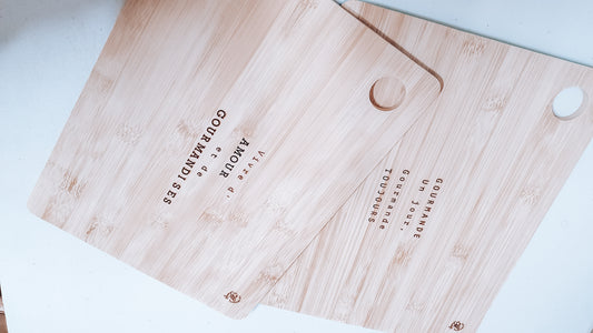 Planche à découper en bois à messages - édition limitée