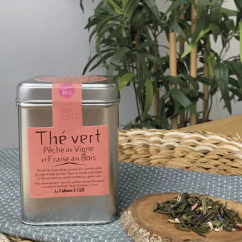 thé vert pêche et fraise