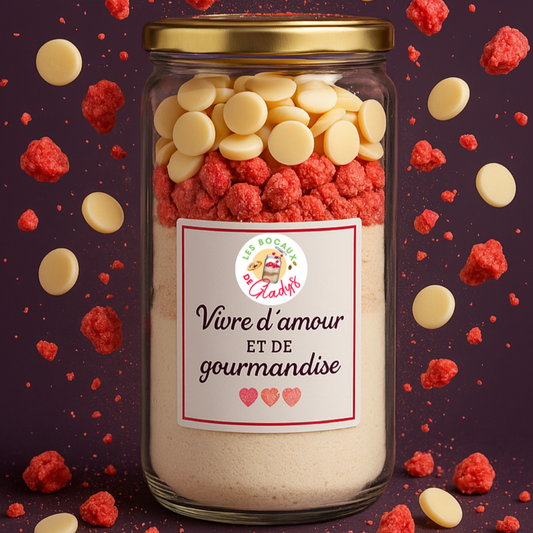 Bocal Prêt à Pâtisser : Cookies aux Pralines Roses