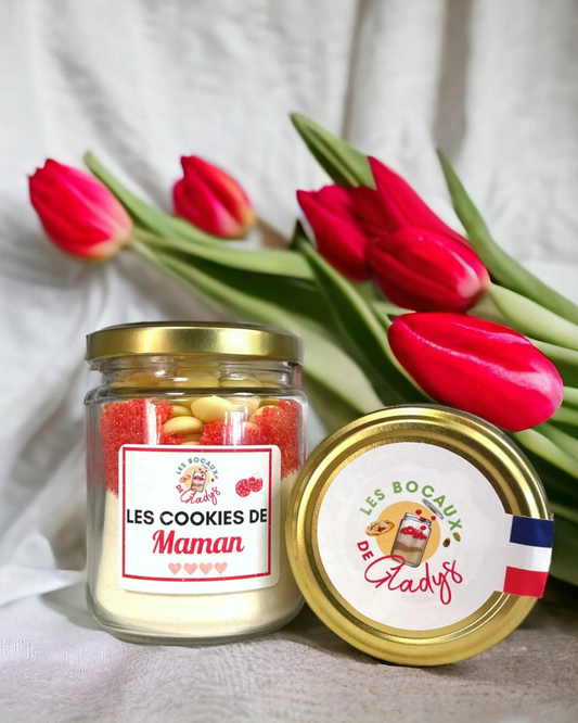 Kit à Cookies fraise et chocolat blanc, fête des mères