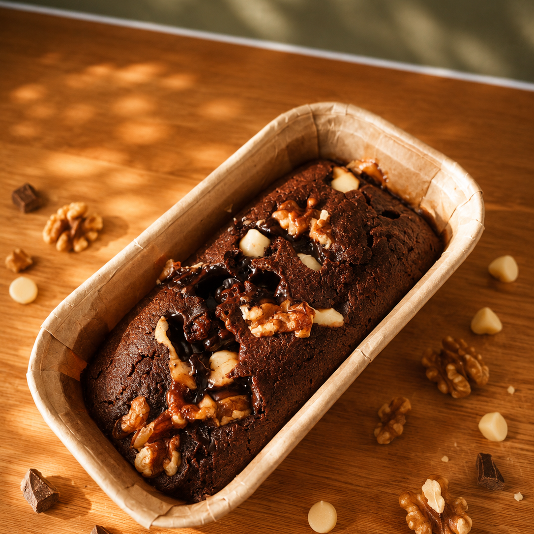brownie chocolat et chocolat blanc