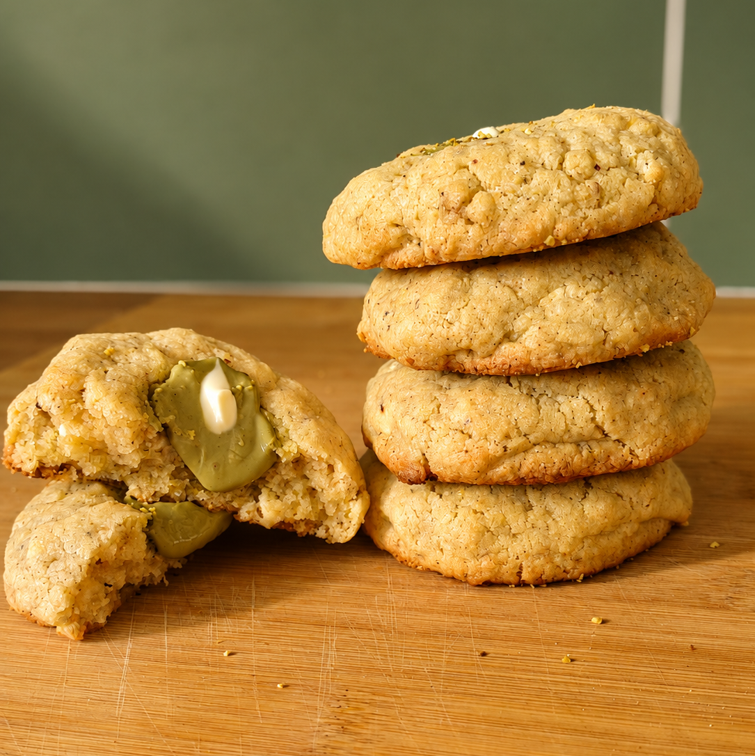 cookie coeur pistache