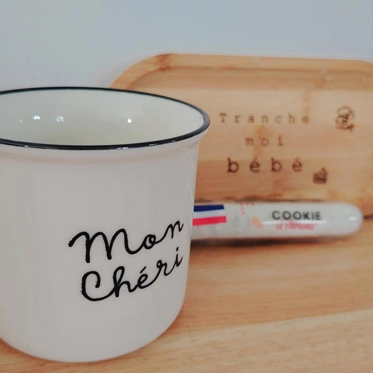 Mug breton Mon Chéri – cadeau romantique pour la Saint-Valentin, idéal pour le café ou le thé