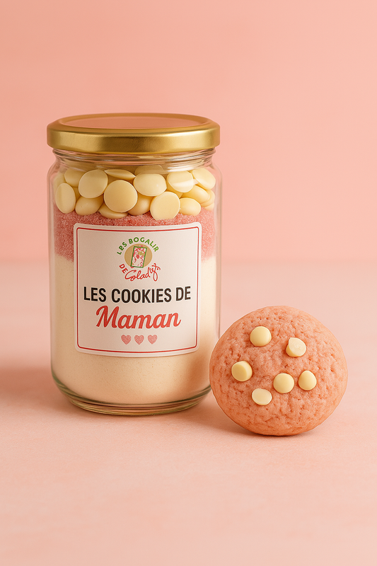 Kit à Cookies fraise et chocolat blanc, fête des mères