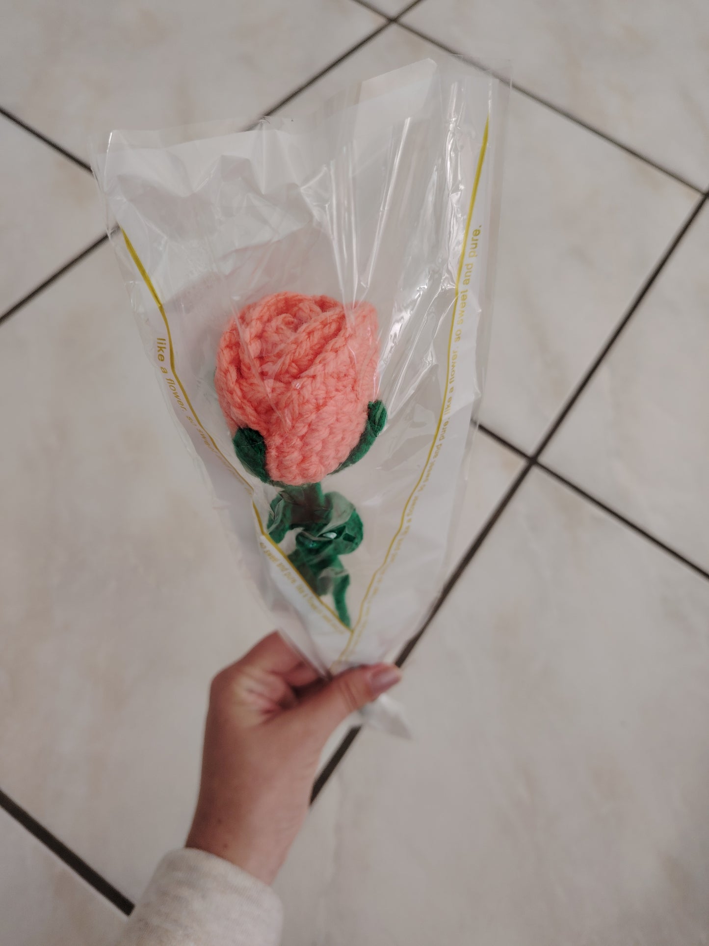 Rose en crochet faite main – Cadeau original pour dire Merci