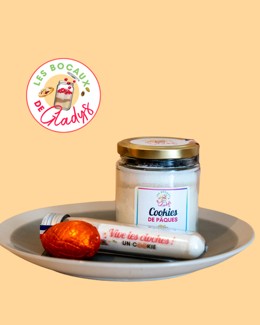 Fiole Cookies Smarties "Vive les cloches" de Pâques