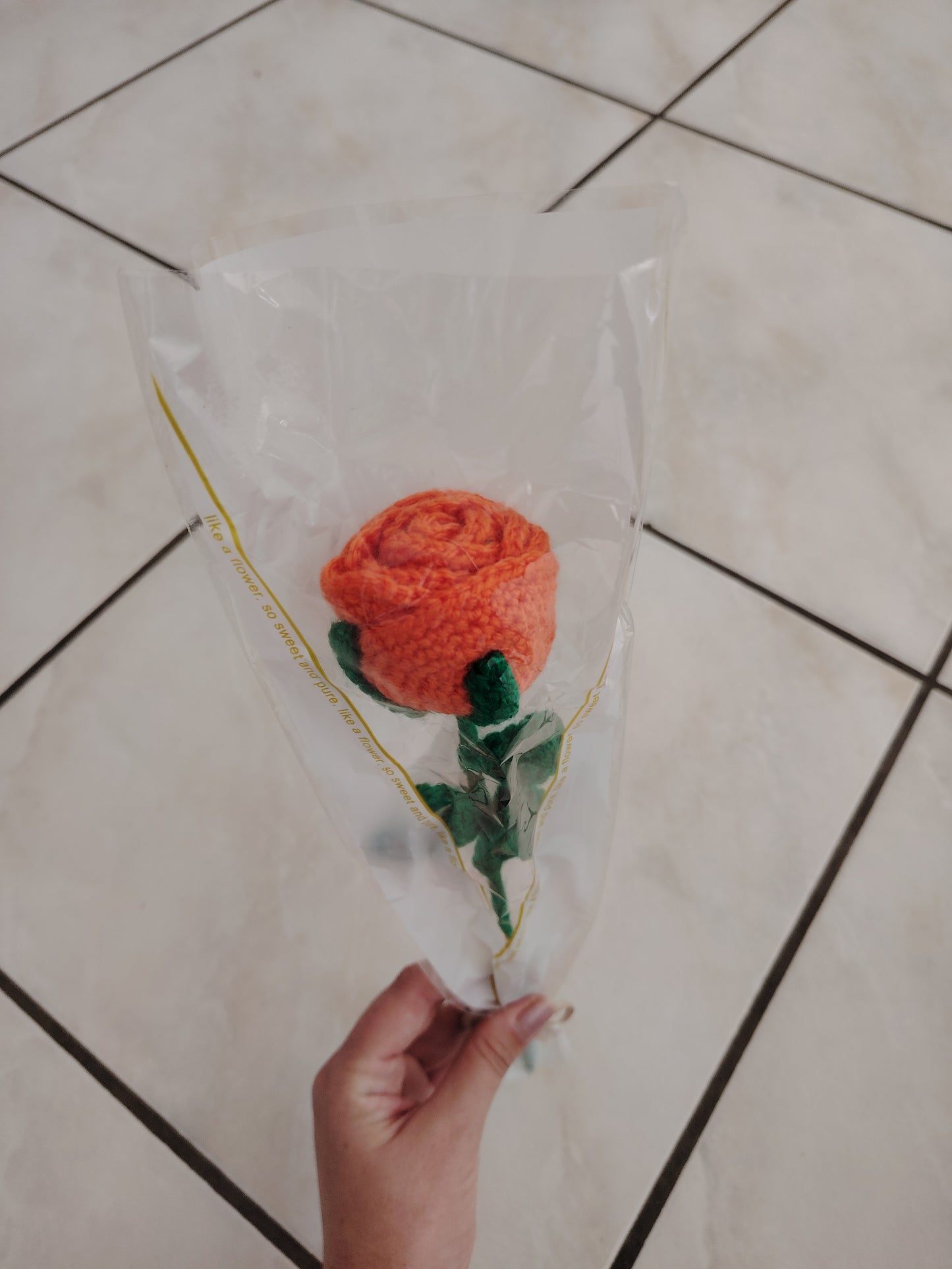 Rose en crochet faite main – Cadeau original pour dire Merci