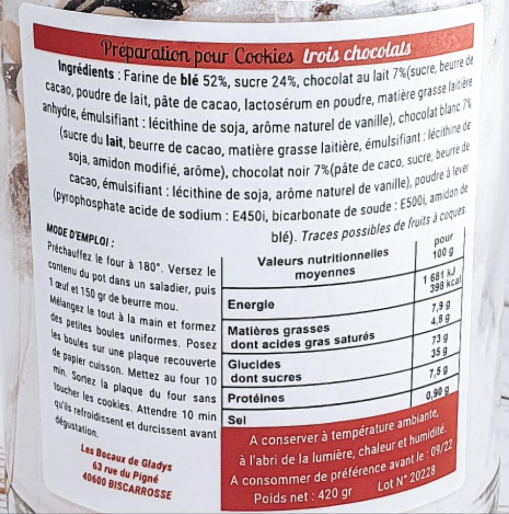 cookies aux chocolats facile